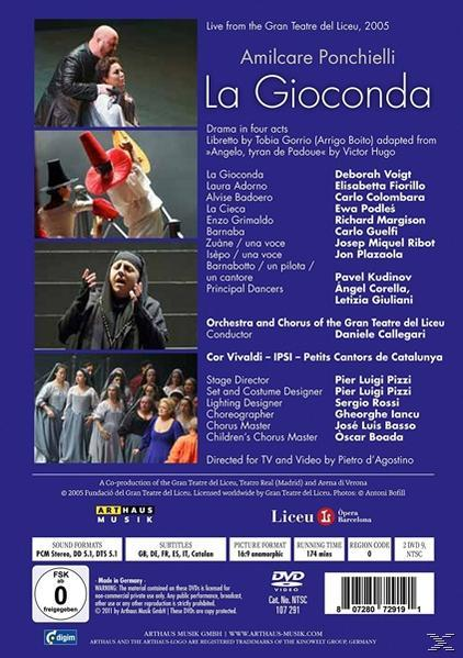 Daniele/orchestre At The Gran Teatre Del Liceu Callegari, Callegari/Voigt/Fiorillo/Colombara - La Gioconda  - (DVD)