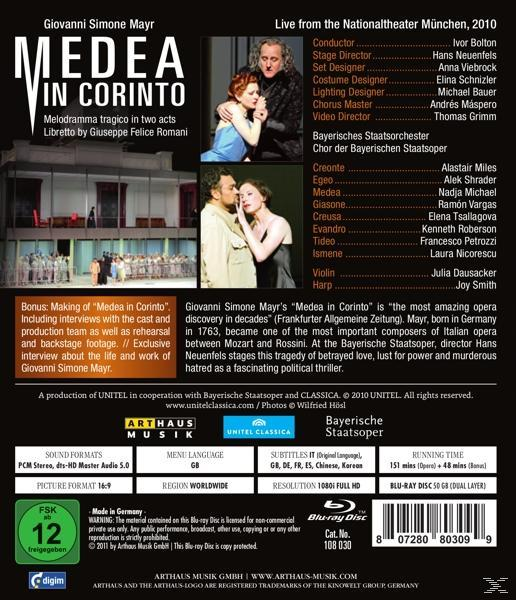 Bolton/Michael/Vargas/Bayer.Staatsoper - Medea In Corinto  - (Blu-ray)