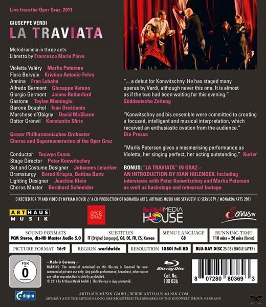 Evans/Petersen/Varano/Rutherford - La Traviata  - (Blu-ray)