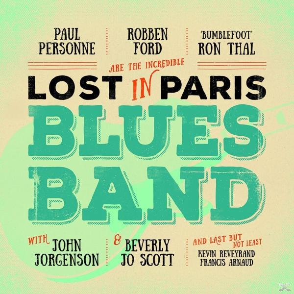 Albumcover mit dem Text 'Lost in Paris Blues Band' und den Namen der Musiker.