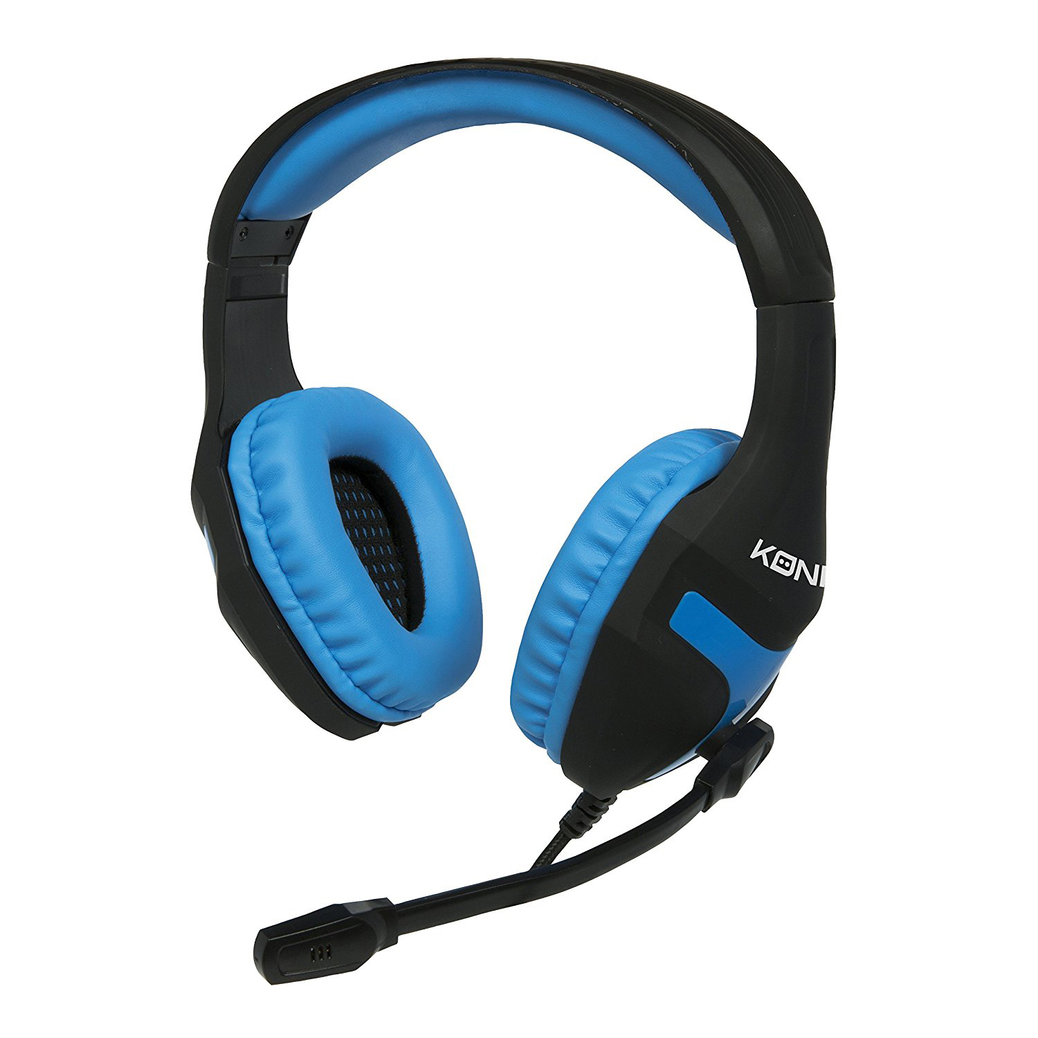 Gaming 24263, KONIX Schwarz/Blau Headset Over-ear