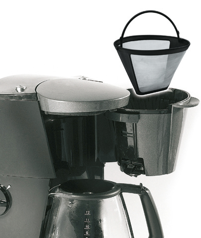 FACKELMANN 42273 Dauerteefilter Silber/Schwarz