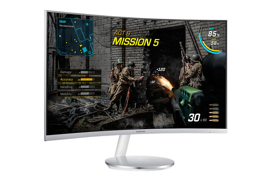 SAMSUNG LC27F591FDMXUF Curved 27 inç HDMI/DP Gümüş Full HD LED Monitör