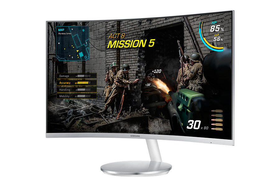 SAMSUNG LC27F591FDMXUF Curved 27 inç HDMI/DP Gümüş Full HD LED Monitör