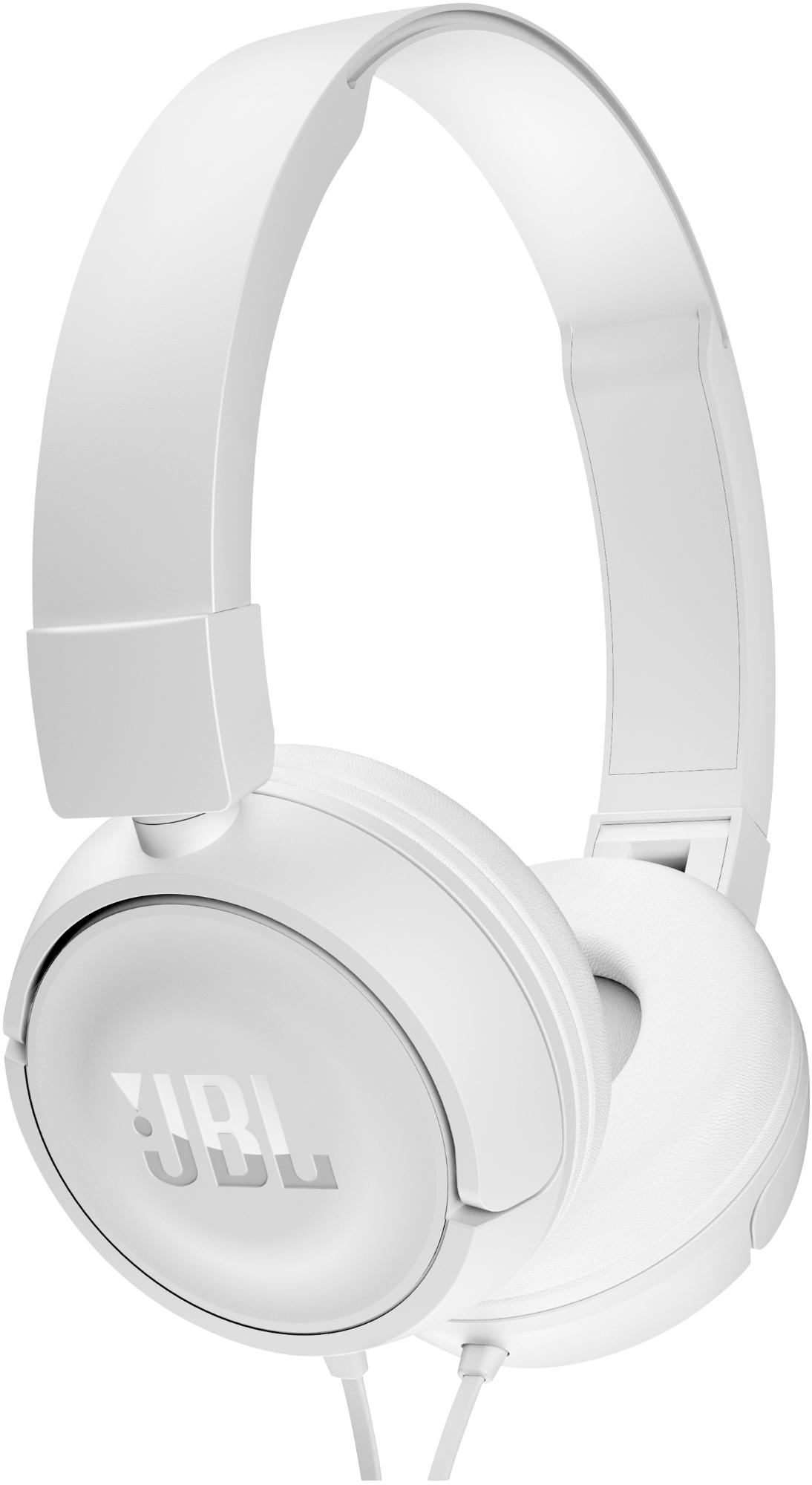 Przewodowe słuchawki nauszne JBL T450 Biały