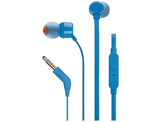 JBL T110 - Auricolare (In-ear, Blu)