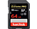 SANDISK Extreme PRO 64GB - Speicherkarte  (64 GB, 95, Schwarz)