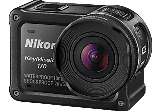 Cámara deportiva - Nikon Keymission 170, 8.3 Mpx, 4K Ultra HD, Negro