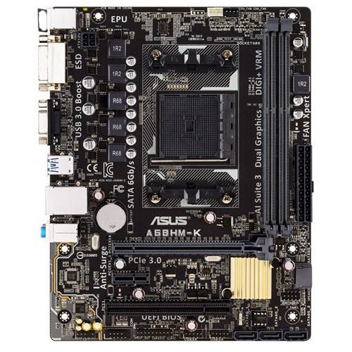 ASUS A68HM-K AMD A68H 2400 MHz(OC) DDR3 Soket FM2+ mATX Anakart