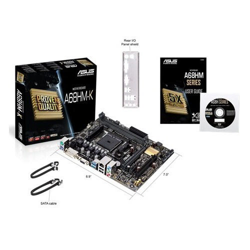 ASUS A68HM-K AMD A68H 2400 MHz(OC) DDR3 Soket FM2+ mATX Anakart