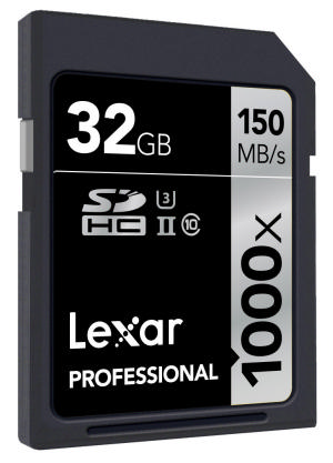 LEXAR 32GB 1000x Professional SDHC UHS2
