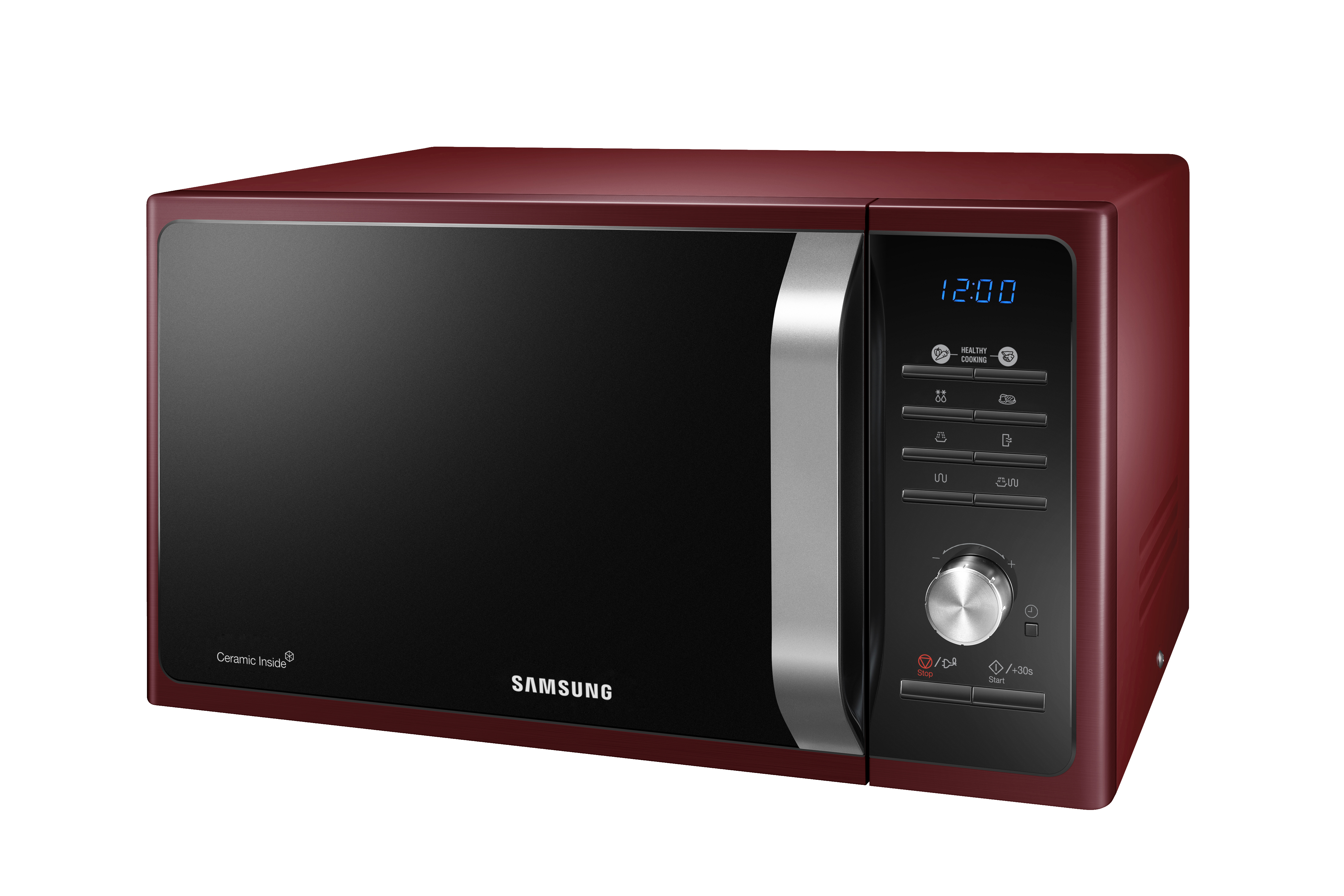SAMSUNG MG 23 F 301 TCR/EG Rot, Mikrowelle (800 Watt, Grillfunktion)
