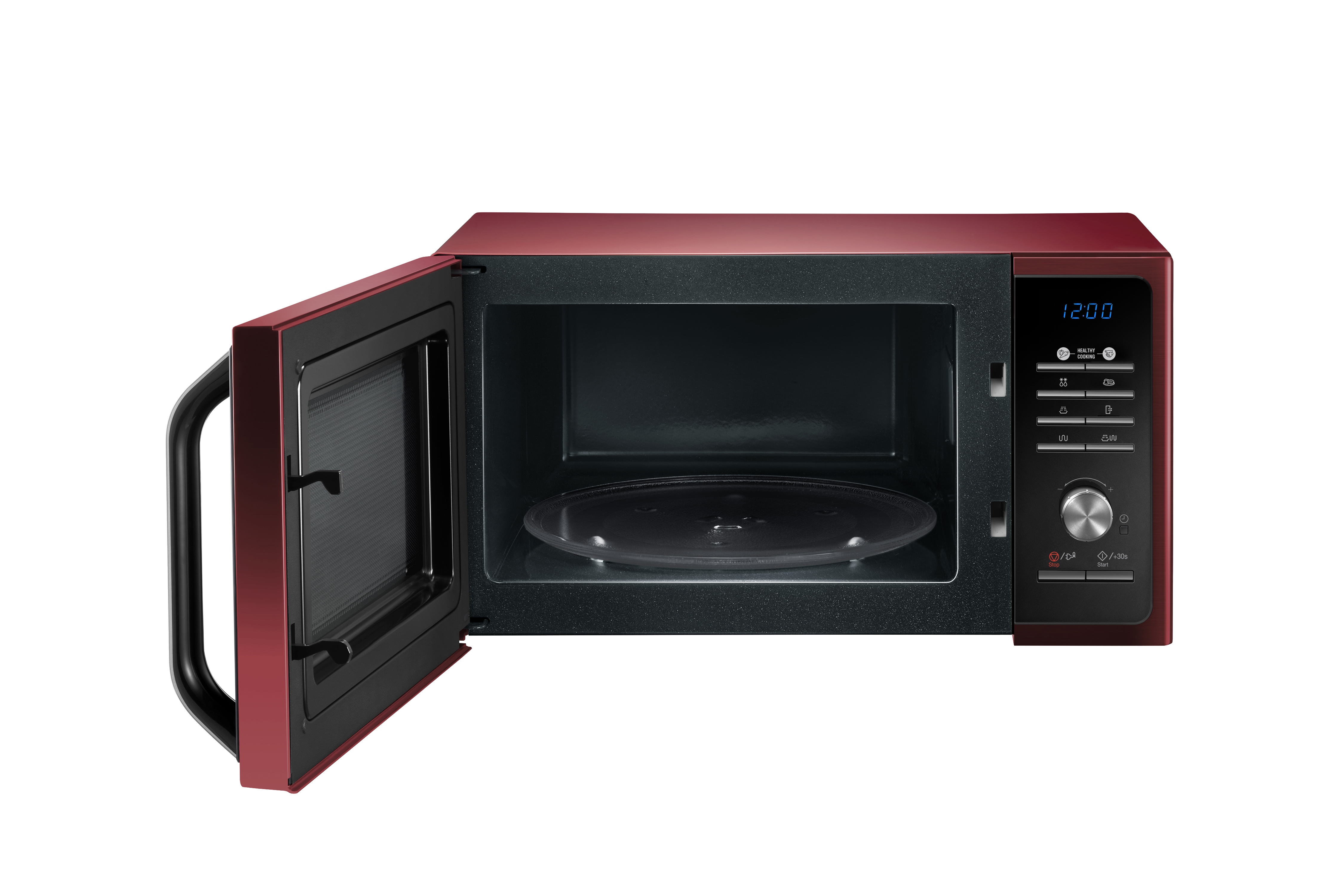 SAMSUNG MG 23 F 301 TCR/EG Rot, Mikrowelle (800 Watt, Grillfunktion)