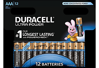 DURACELL Ultra Power AAA Micro Batterie, Alkaline, 1.5 Volt 12 Stück
