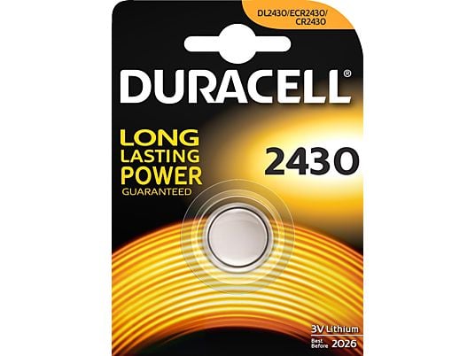 DURACELL Electronics CR2430 - Batteria a bottone (Argento)