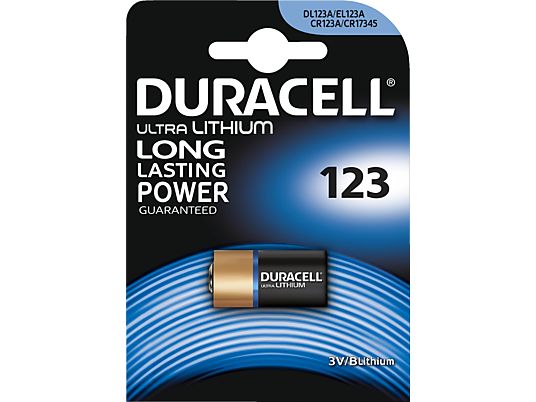 DURACELL Ultra 123 - Pile (Noir/cuivre)
