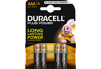 DURACELL Plus Power MN2400/AAA 4er - Pile (Noir/cuivre)