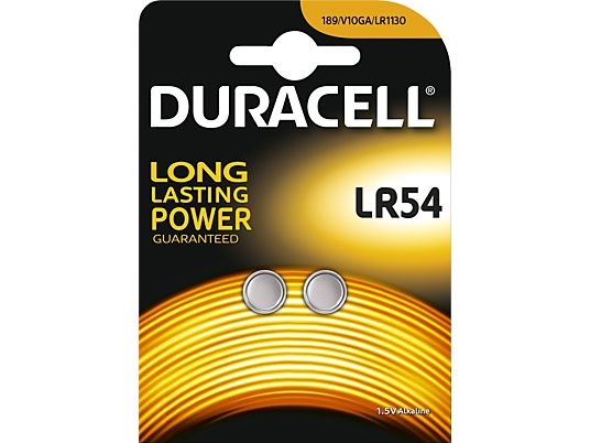 DURACELL Electronics LR54 2er - Batteria a bottone (Argento)