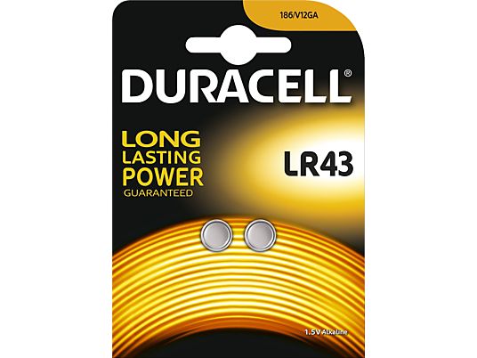 DURACELL Electronics LR43 2er - Batteria a bottone (Argento)