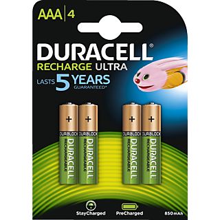 DURACELL StayCharged, AAA 4 pezzo - Batteria ricaricabile (Verde/Rame)