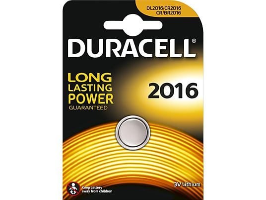DURACELL CR2016 ELECTRONICS LITHIUM - Knopfzelle (Silber)
