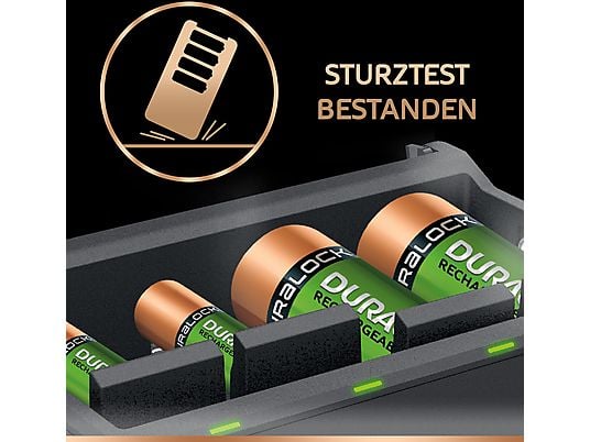 DURACELL Chargeur multiple de piles - Chargeur (Noir)