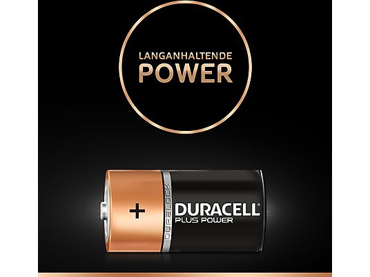 DURACELL C PLUS POWER ALKALINE 2PCS - Batterie (Schwarz/Kupfer)