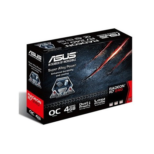 ASUS Radeon R7 240 Oc Edition 4Gb Ddr3 Low Profile 128Bıt D-Sub Dvı Hdmı Ekran Kartı