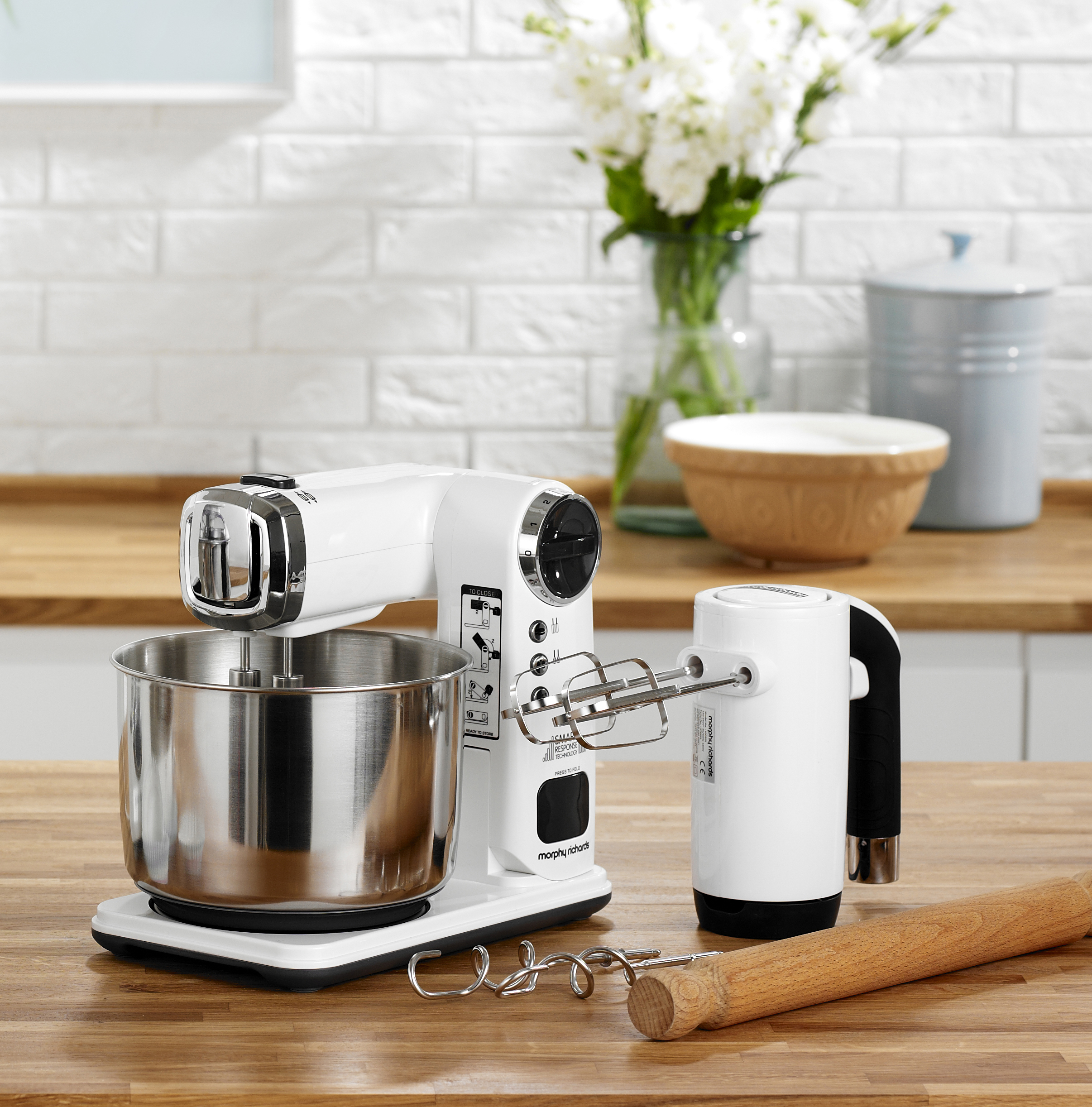 MORPHY RICHARDS 400405 Total Control Küchenmaschine Weiß (300 Watt)