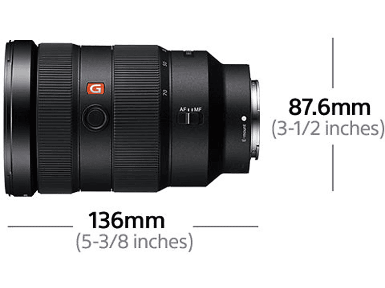 Thumbnail - SONY SEL2470GM Vollformat 24 mm - 70 f/2.8 G-Master, XA (Extreme Aspherical), SuperED, Circulare Blende (Objektiv für So...