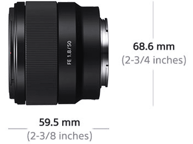 SONY FE 50mm F1.8 | Objectif à focale fixe(Sony E-Mount, Plein