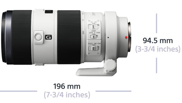 SONY SAL70400G2 Vollformat 70 mm - 400 mm f/4–5.6 G-Lens, SSM II, ED, Circulare Blende (Objektiv für Sony A-Mount, Schwarz)