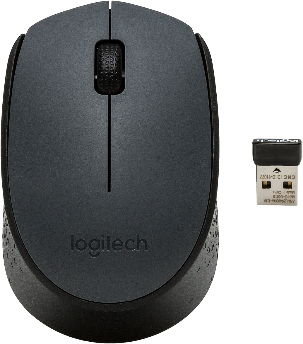 LOGITECH M170 vezeték nélküli USB optikai egér, szürke (910-004642)