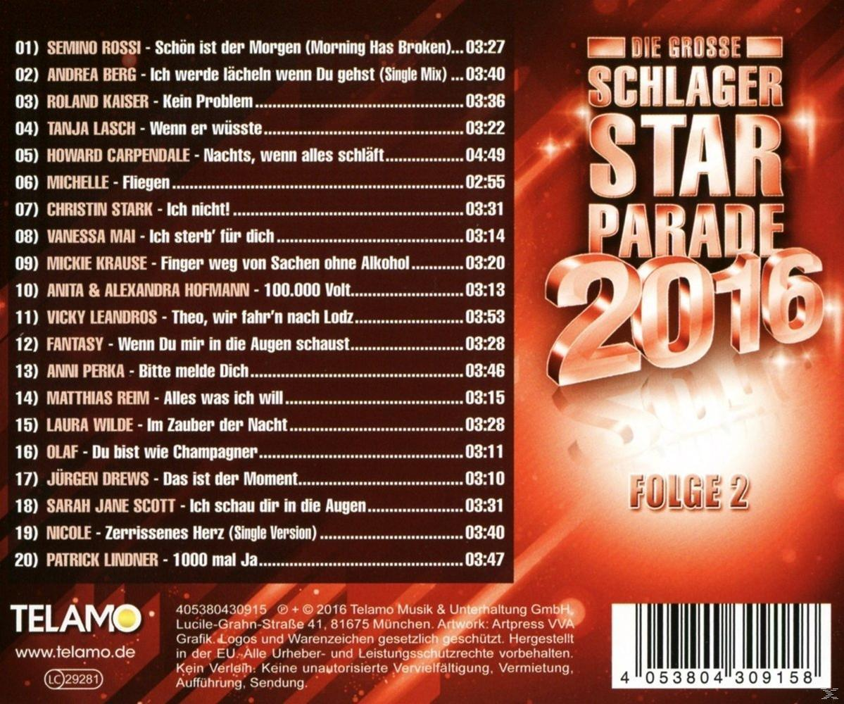 VARIOUS - Große Schlagerstarparade2016,Die-Folge2  - (CD)