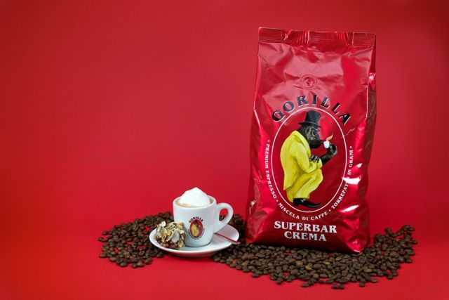 Crema (Kaffeevollautomaten, Super Gorilla Siebträger; JOERGES Bar Espresso) Kaffeebohnen