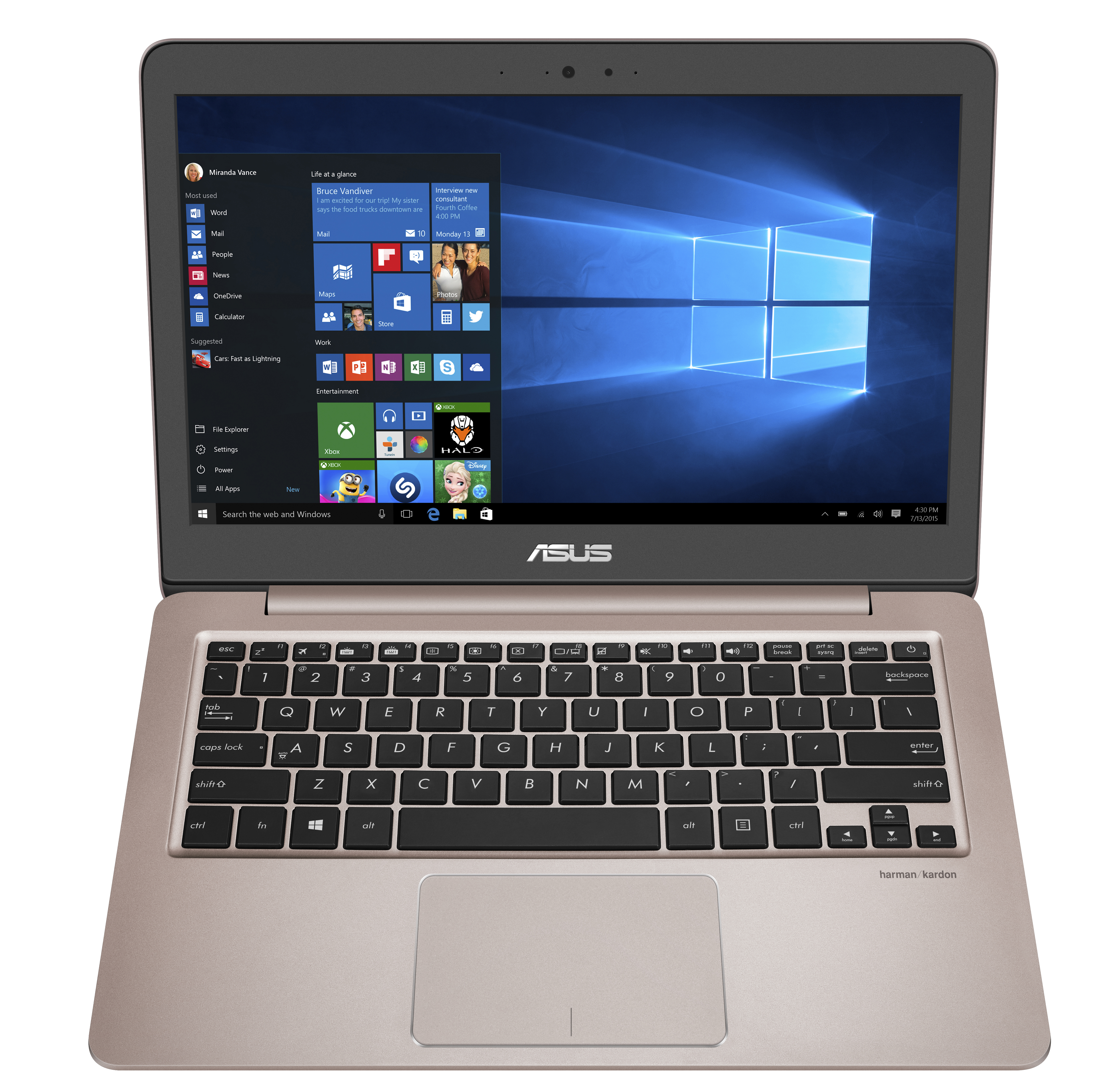 ASUS UX310UQ-FC371T - 13,3 Zoll - Intel® Core™ i7 i7-7500U - 16 GB - 1 TB - NVIDIA - Windows 10 Home (64 Bit)