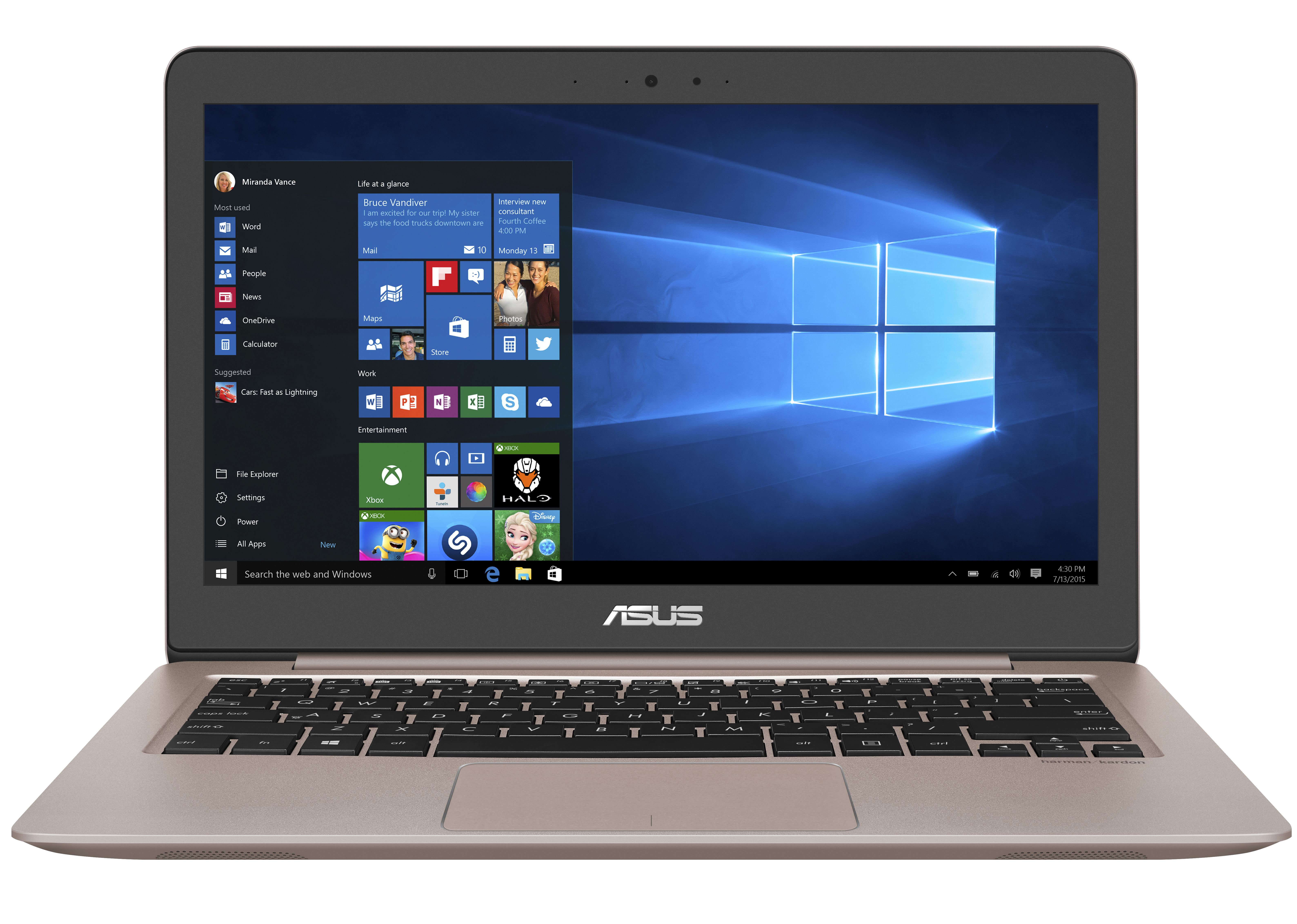 ASUS UX310UQ-FC371T - 13,3 Zoll - Intel® Core™ i7 i7-7500U - 16 GB - 1 TB - NVIDIA - Windows 10 Home (64 Bit)