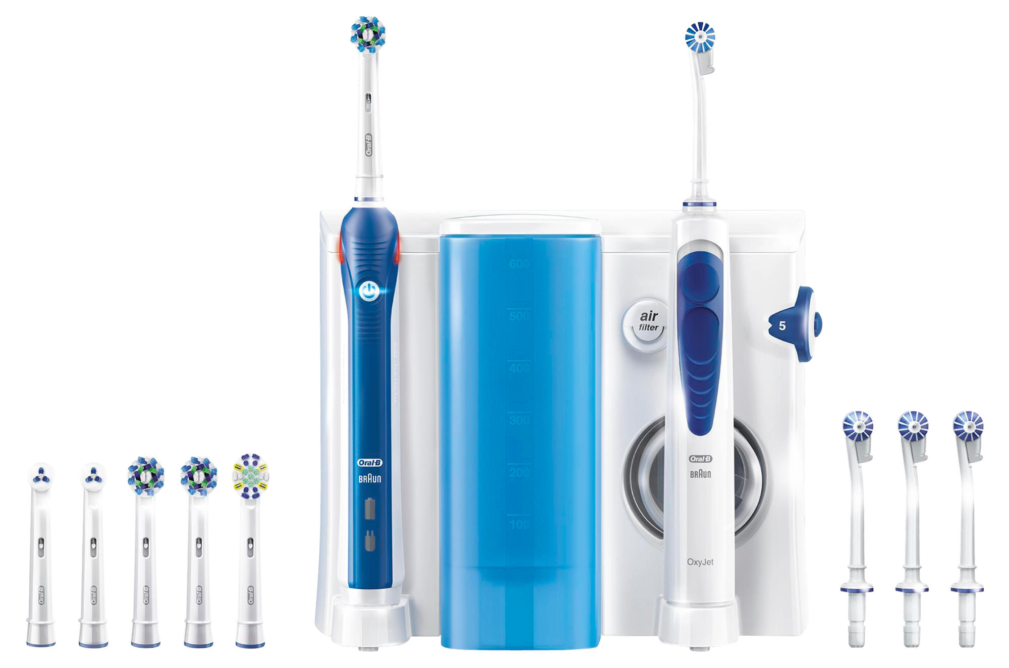 Centro de higiene dental - Oral-B OC-20 Irrigador, Cepillo dental PC3000+Irrigador Oxyjet,