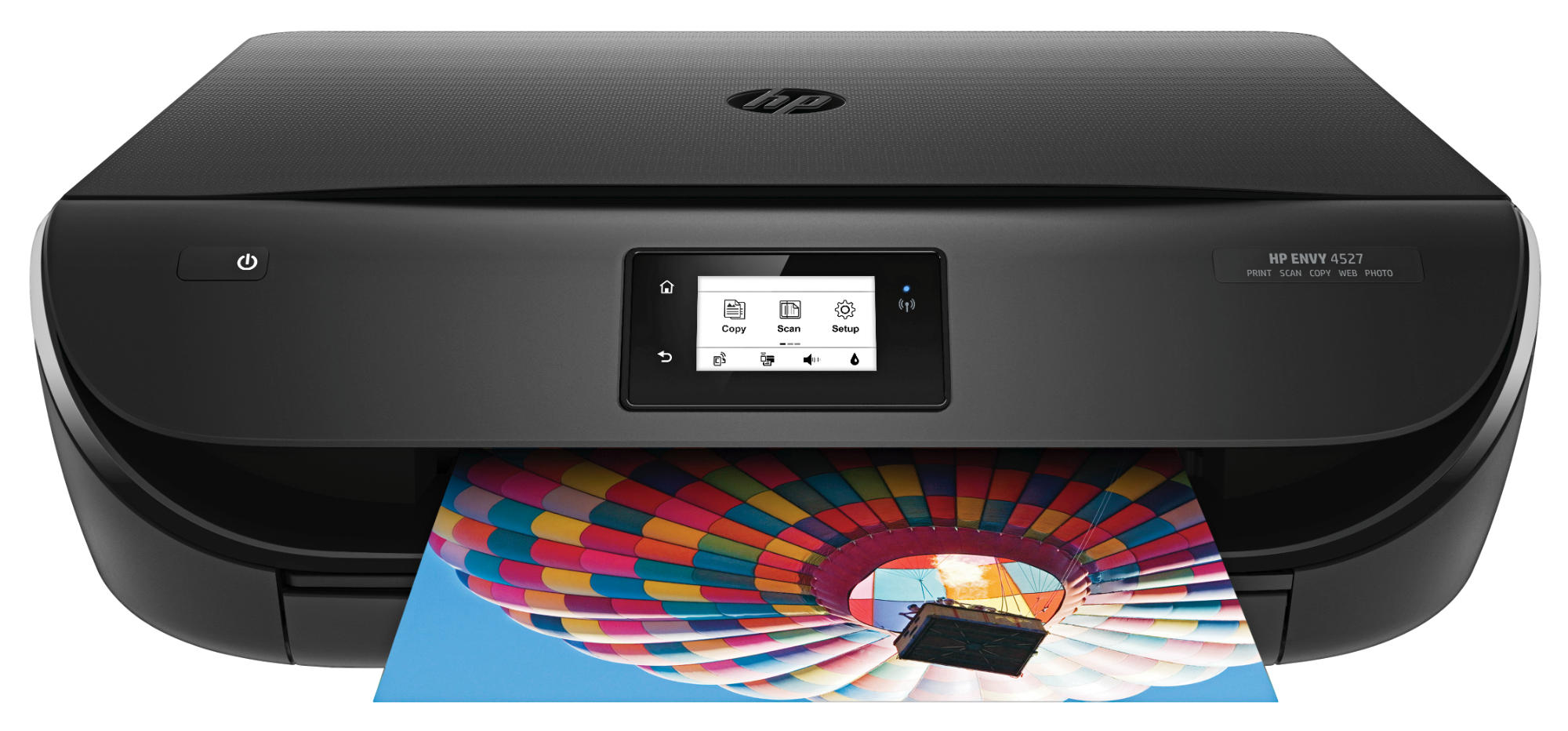 Impresora multifunción - HP ENVY 4527, Inyección de tinta térmica, A4, Pantalla táctil, Wifi,