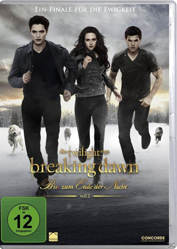 DVD-Cover, drei Personen rennen, Wölfe, verschneiter Hintergrund und Titel.