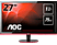 AOC G2778VQ - Gaming Monitor, Full-HD, 27 ", 1 ms, 75 Hz, Schwarz/Rot