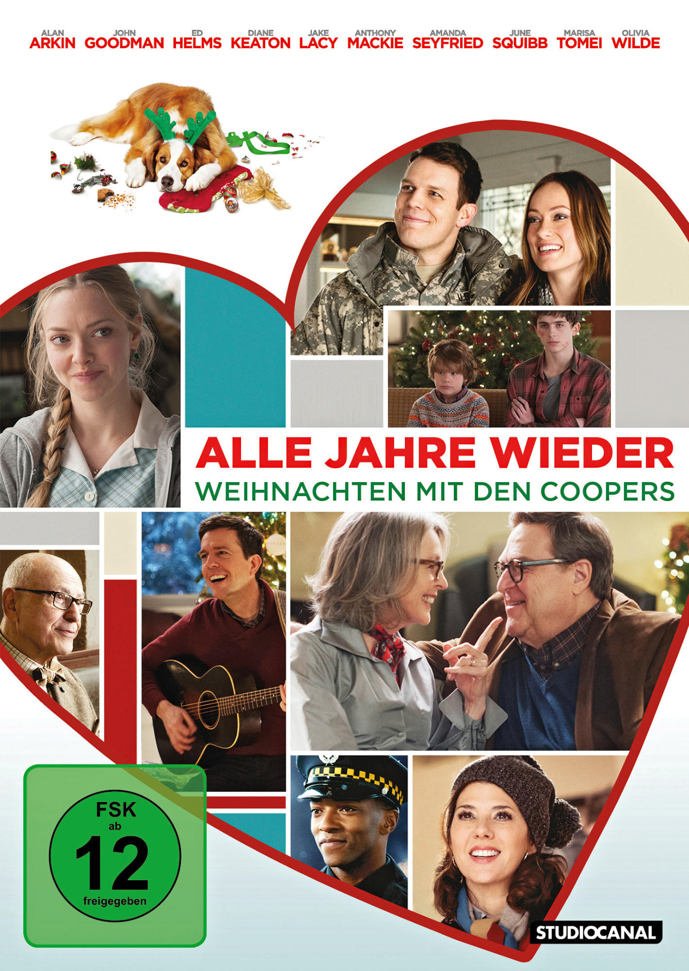 Filmposter mit einer Collage von Schauspielern. Titel: Alle Jahre Wieder - Weihnachten mit den Coopers.