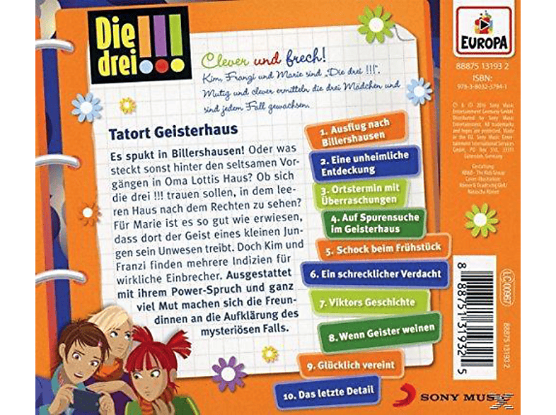 Thumbnail - Die Drei ??? - 045/Tatort Geisterhaus (CD)