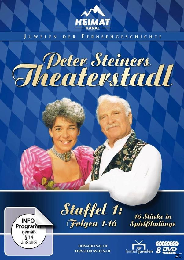DVD-Cover: Älteres Ehepaar, Text 'Peter Steiners Theaterstadl' und Titel.