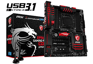 MSI X99A Gaming 9 ACK DDR4 Glan(Killer) Sata Express M2 Sata3 USB 3.1 Wi-Fi Anakart