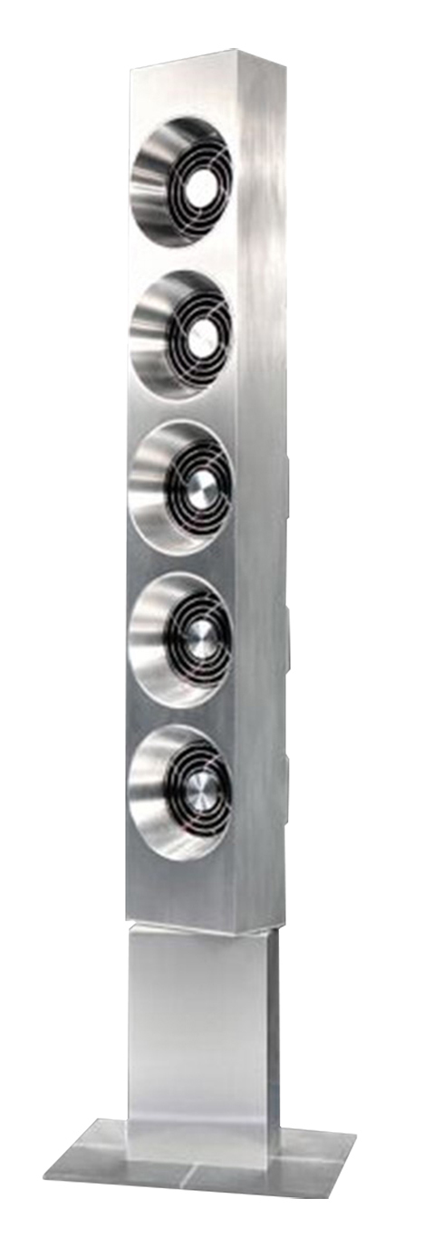 EMERIO TFN-111449.1 (25 Watt) Silber/Edelstahl Tower Steel Turmventilator