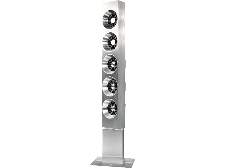 EMERIO TFN-111449.1 Steel Tower Turmventilator Silber/Edelstahl (25 Watt)