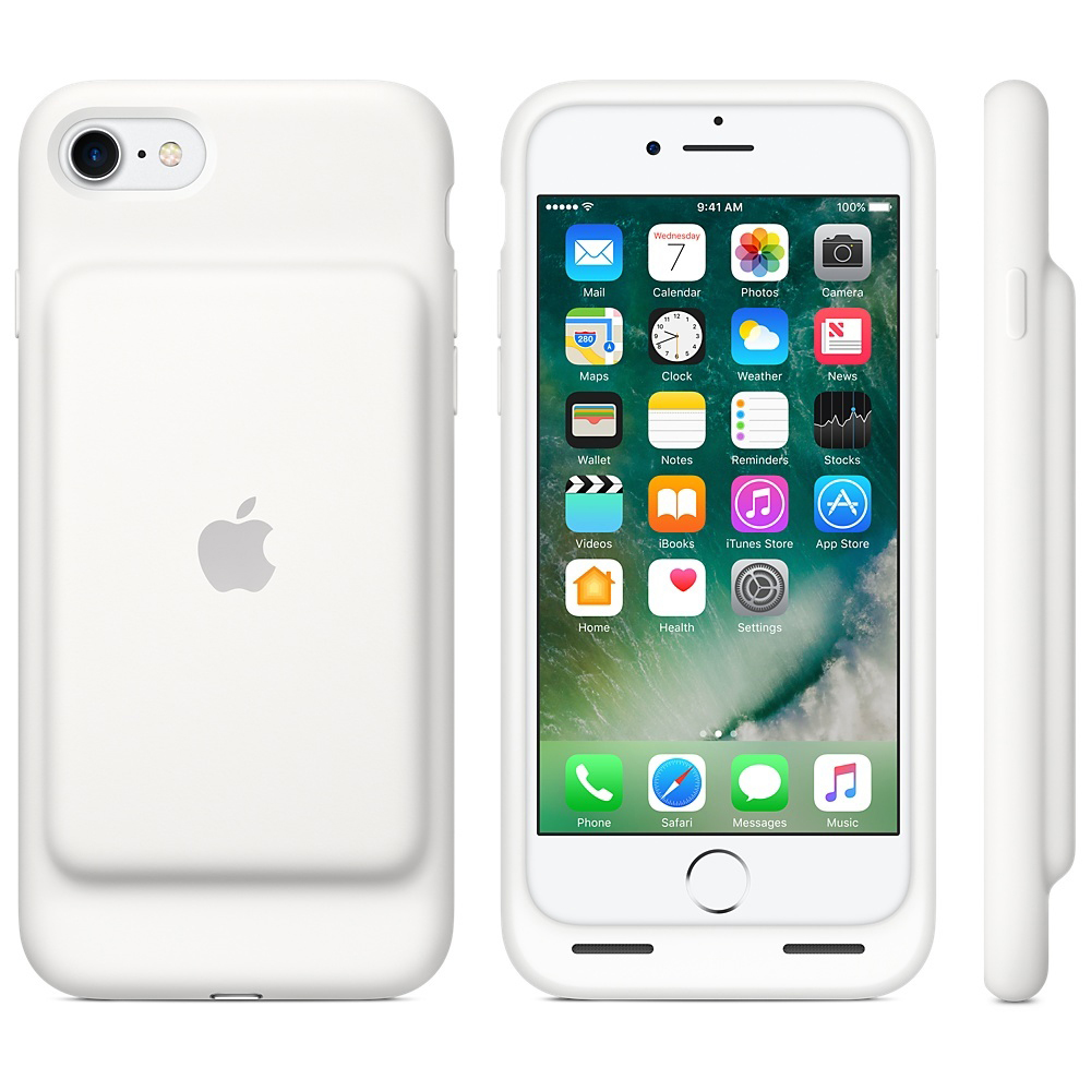 APPLE Smart Battery, Backcover, Apple, iPhone 7, Weiß