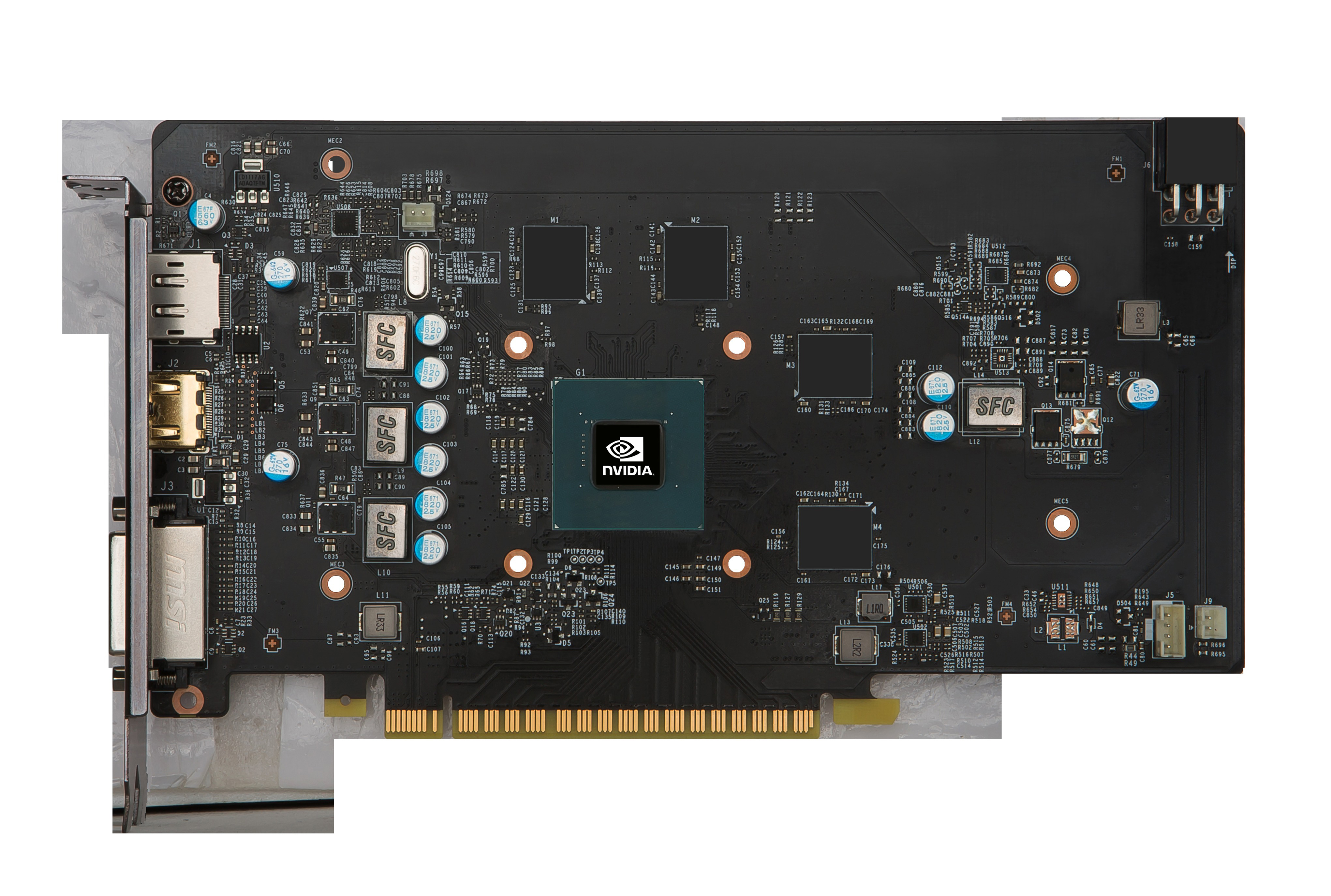MSI GeForce® GTX 1050 Ti  Gaming X 4GB (V335-001R) (NVIDIA, Grafikkarte)