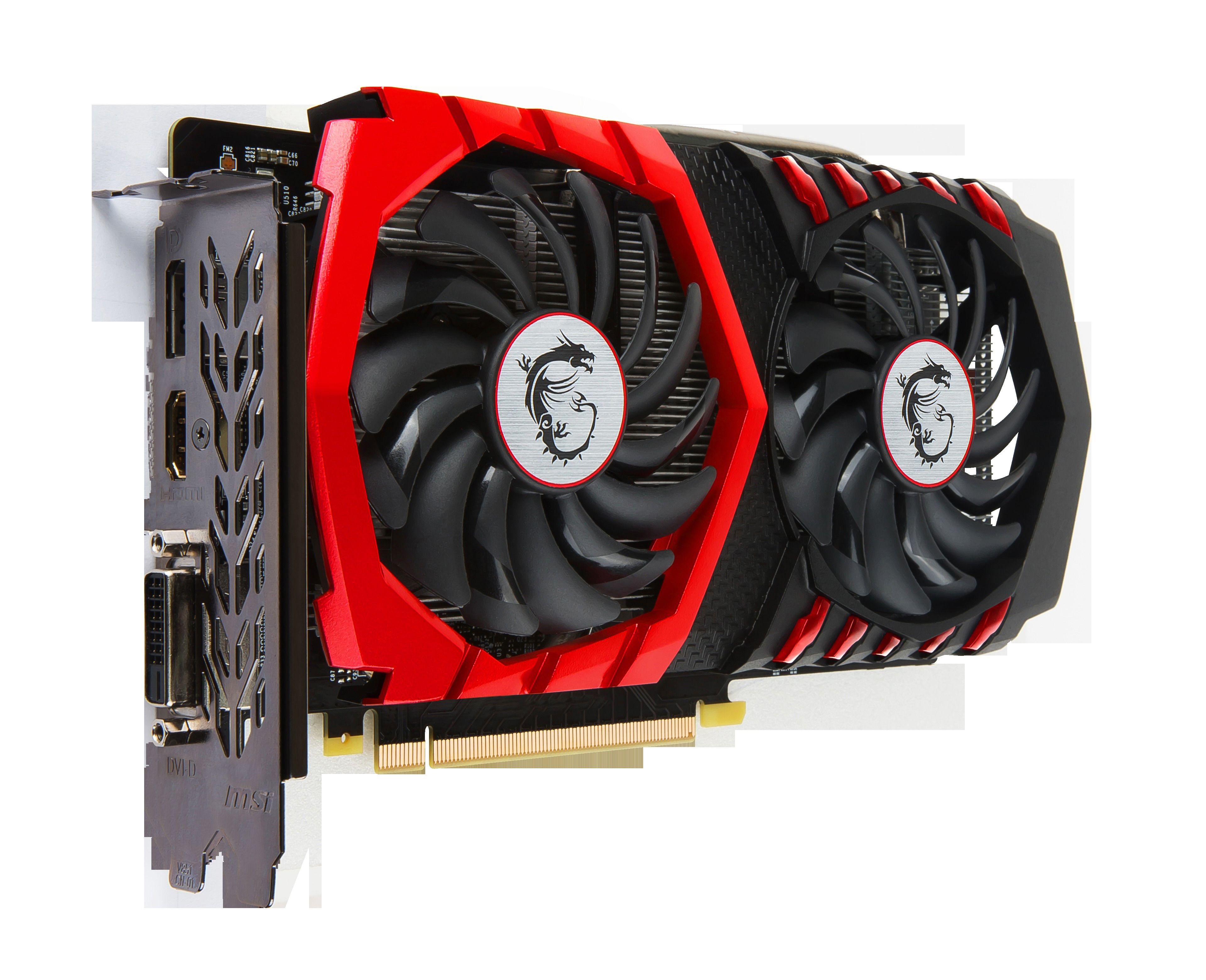 MSI GeForce® GTX 1050 Ti  Gaming X 4GB (V335-001R) (NVIDIA, Grafikkarte)